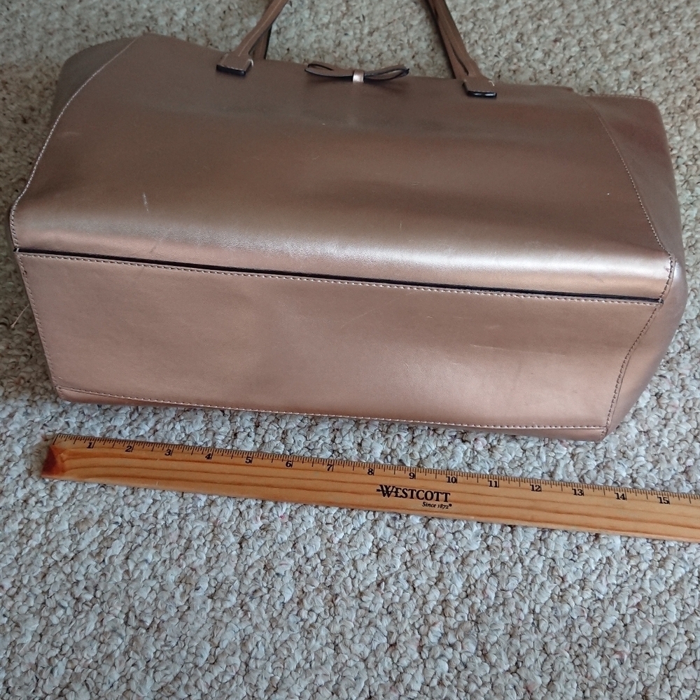 Kate Spade Sawyer Street Taden Metallic pink/rose gold large Tote Bag - Picture 11 of 16